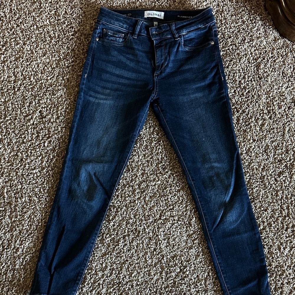 Dark Blue Denim Jeans Florence Instasculpt Crop